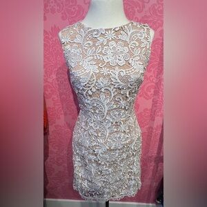 KOROVILAS - NUDE - LACE - SLEEVELESS DRESS